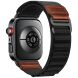 Ремінець Deexe Nylon Leather для Huawei Watch 5 / Fit 5 Pro / Fit 4 / Fit 4 Pro / Fit 3 - Black (423701B). Фото 1 з 7