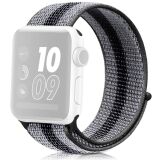 Ремінець Deexe Nylon Loop для Apple Watch 46 / 45 / 44 / SE 44 / 42 (Series 1-3) / Ultra / Ultra 2 - Stripe Black (251345A)