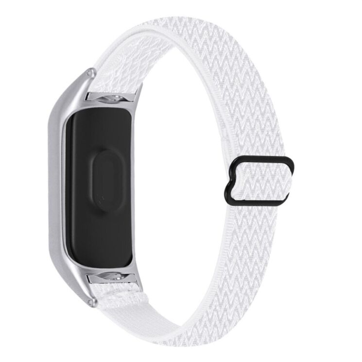 Ремешок Deexe Nylon Loop для Xiaomi Mi Band 7 - White: фото 1 из 8