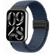 Ремінець Deexe Nylon Loop для Xiaomi Redmi Watch 4 / 5 / Mi Smart Band 8 Pro / Band 9 Pro - Dark Blue (370310DB). Фото 2 з 6