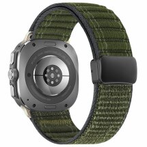 Ремешок Deexe Nylon Strap для Samsung Galaxy Watch Ultra (47mm) / Ultra (2025) - Army Green: фото 1 из 5