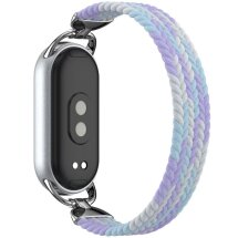 Ремешок Deexe Nylon Woven для Xiaomi Mi Smart Band 8 / Band 9 / Band 10 - Purple: фото 1 из 5