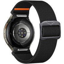 Ремінець Deexe Orbit Flex для Samsung Galaxy Watch 4 / 5 / 6 / 7 / FE (40mm) - Black: фото 1 з 5