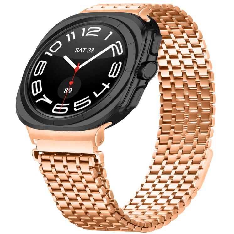 Ремешок Deexe Pulsar для Samsung Galaxy Watch Ultra (2025) - Rose Gold: фото 2 из 7