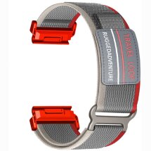 Ремешок Deexe Ranger для часов Garmin c креплением Quick Fit 22mm - Red / Grey: фото 1 из 3