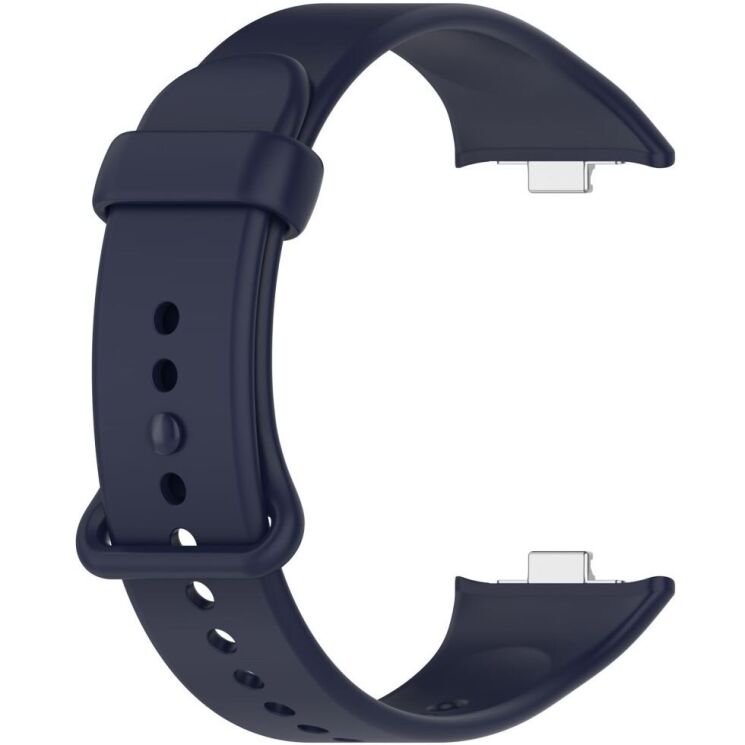 Ремешок Deexe Silicone Band для Xiaomi Mi Smart Band 9 Pro - Dark Blue: фото 2 из 12
