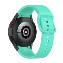 Ремешок Deexe Silicone Watchband для Samsung Galaxy Watch 4 Classic / Watch 4 - Teal: фото 1 из 10