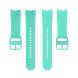 Ремешок Deexe Silicone Watchband для Samsung Galaxy Watch 4 Classic / Watch 4 - Teal (284407T). Фото 4 из 10