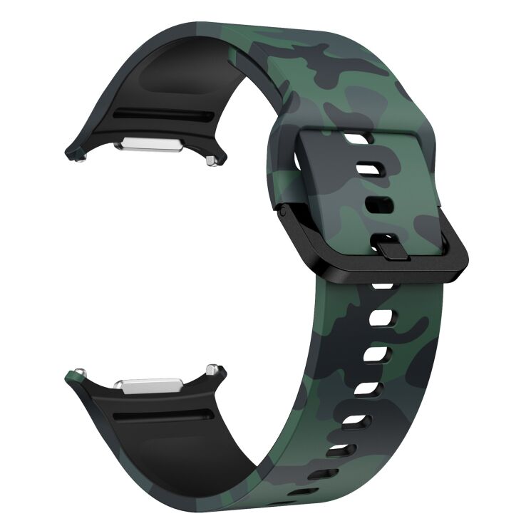 Ремешок Deexe Silicone Watchband для Samsung Galaxy Watch Ultra (47mm) / Ultra (2025) - Army / Green: фото 3 из 6