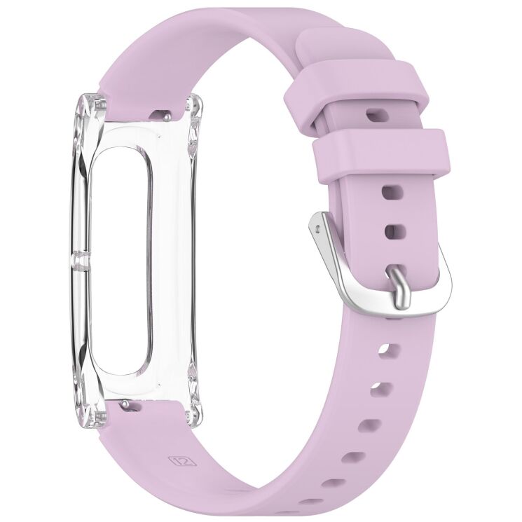 Ремешок Deexe Soft Silicone для Google Fitbit Air - Light Purple: фото 3 из 9