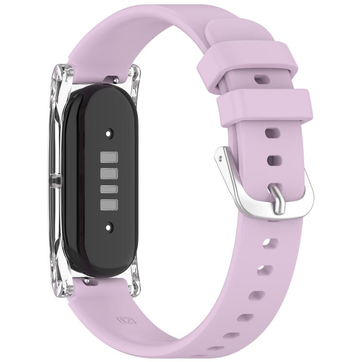 Ремешок Deexe Soft Silicone для Google Fitbit Air - Light Purple: фото 2 из 9