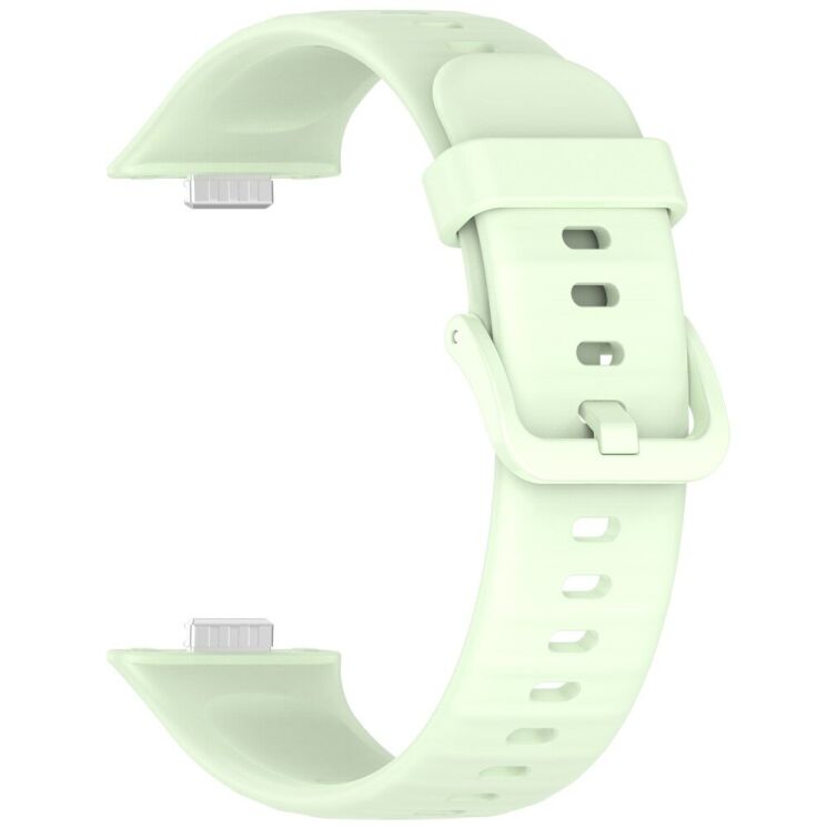Ремінець Deexe Soft Silicone для Huawei Watch Fit 3 - Green: фото 2 з 7