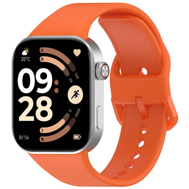 Ремешок Deexe Soft Silicone для Xiaomi Redmi Watch 6 - Orange: фото 4 з 12