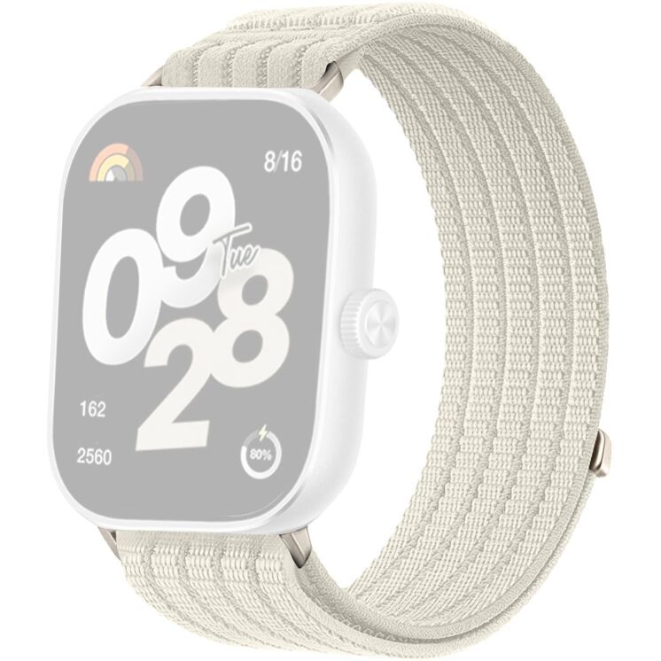 Ремешок Deexe Soft Weave для Xiaomi Redmi Watch 4 / Watch 5 / Watch 6 / Mi Smart Band 8 Pro / Band 9 Pro - Starlight: фото 1 из 5