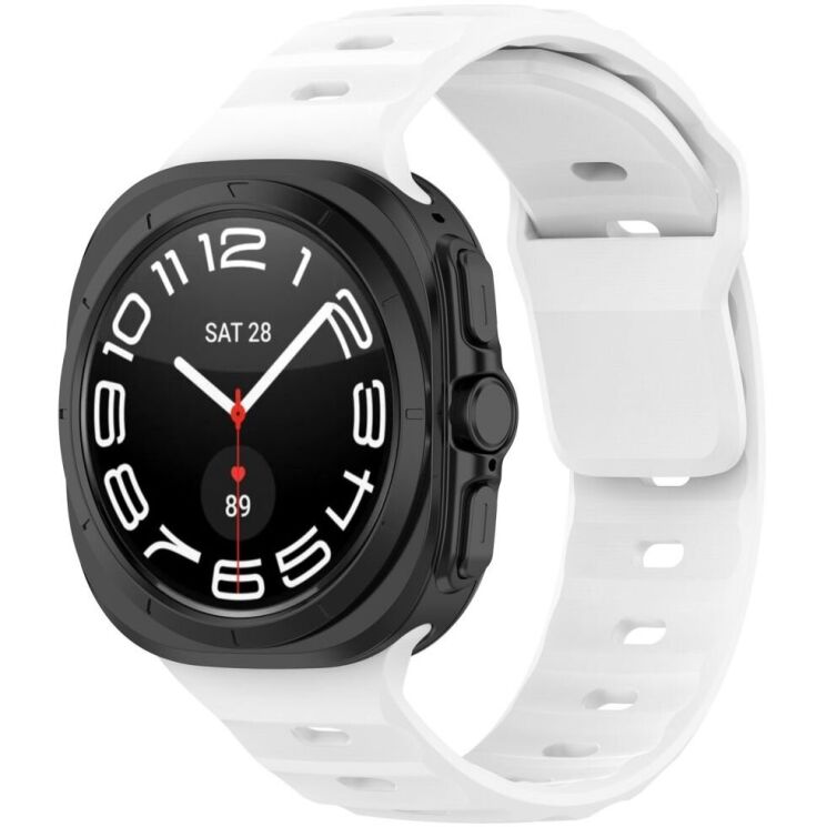 Ремешок Deexe Sport Series для Samsung Galaxy Watch Ultra (47mm) - White: фото 4 из 6