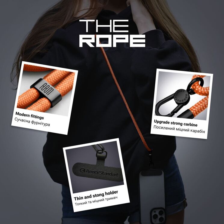 Ремешок для смартфона ArmorStandart The Rope - Black Amber: фото 15 из 16