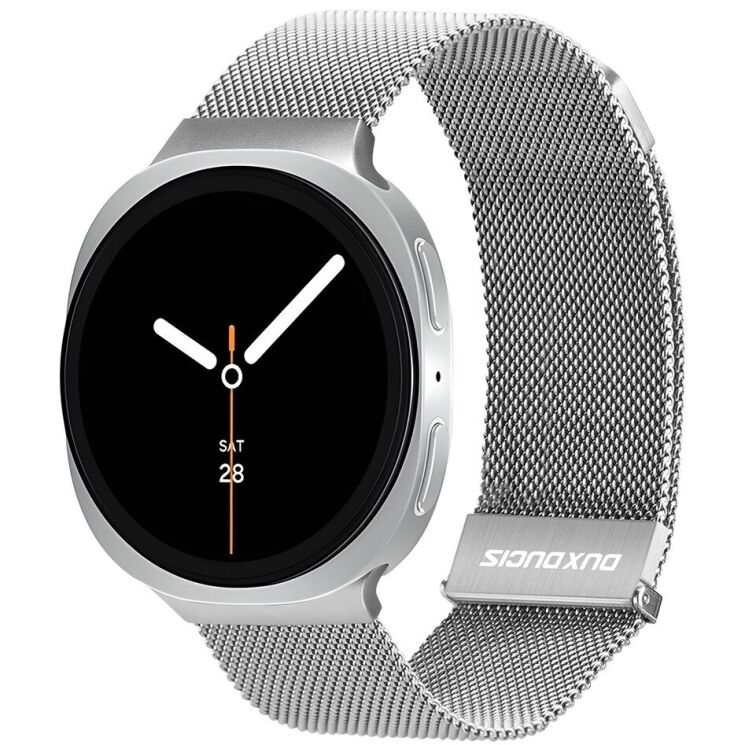 Ремешок DUX DUCIS Milanese Pro для Samsung Galaxy Watch 8 (40/44mm) / 8 Classic - Silver: фото 3 из 11
