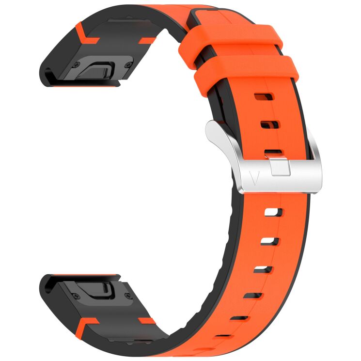Ремінець Reframe Leather Coated для годинників Garmin з шириною кріплення QuickFit 20mm - Orange: фото 2 з 7