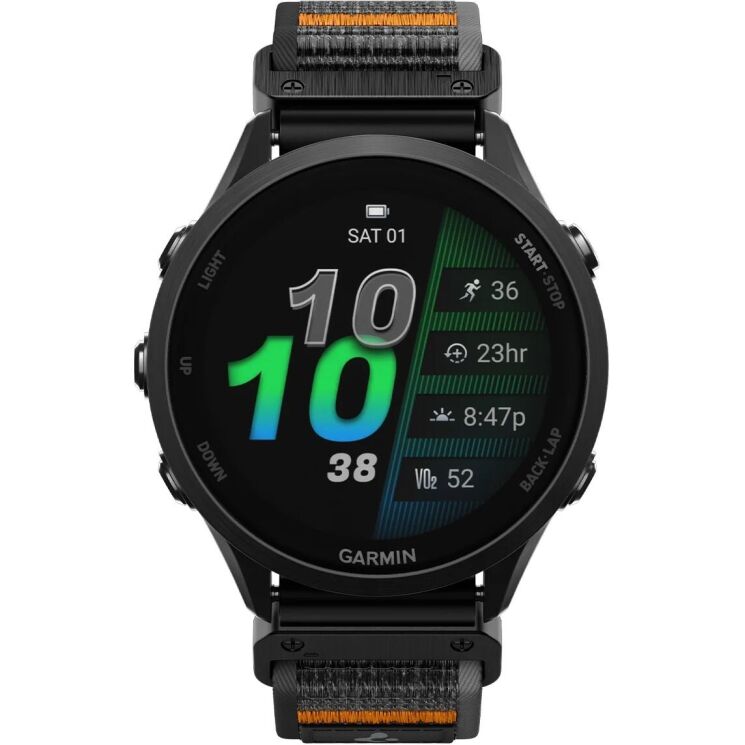 Ремінець Spigen Athlex Air для годинників Garmin з кріпленням Quick Fit 22mm (AMP11425) - Black / Orange: фото 4 з 14