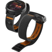 Ремешок Spigen Athlex Air для часов Garmin c креплением Quick Fit 22mm (AMP11425) - Black / Orange: фото 1 из 14