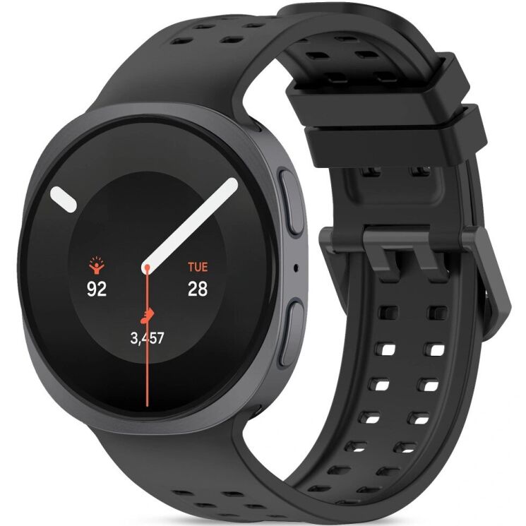 Ремешок Tech-Protect Silicone Air для Samsung Galaxy Watch 9 (40/44mm) / 8 (40/44mm) / 8 Classic - Black: фото 1 из 5