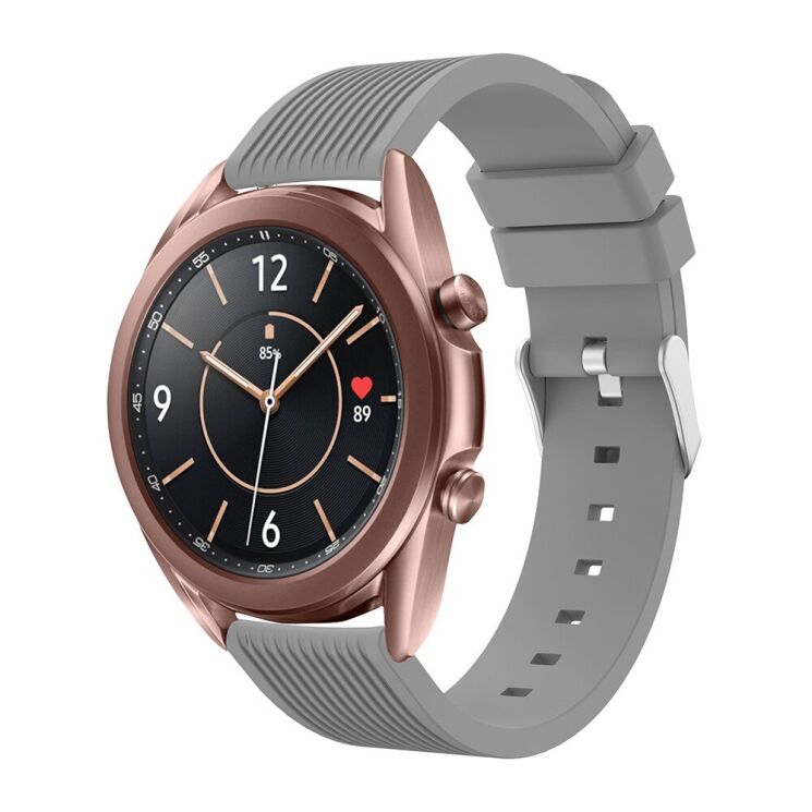 Ремешок UniCase Soft Line для Samsung Galaxy Watch 3 (41mm) - Grey: фото 4 из 4