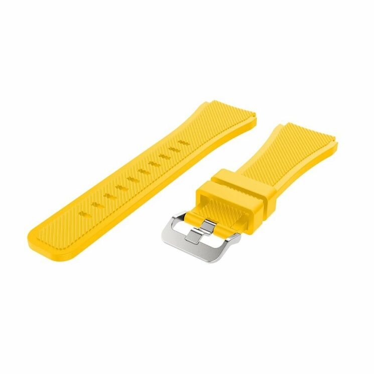 Ремешок UniCase Twill Texture для Samsung Galaxy Watch 46mm / Watch 3 45mm / Gear S3 - Yellow: фото 3 из 6