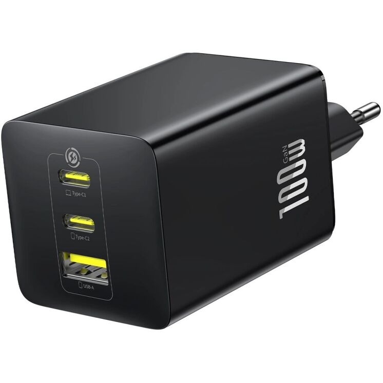 Мережевий зарядний пристрій Baseus EnerFill FE11 2C+U (100W) P10182102123-00 - Black (995616B) Мережевий зарядний пристрій Baseus EnerFill FE11 2C+U (100W) P10182102123-00 - Black: фото 1 з 8