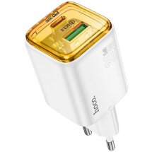 Сетевое зарядное устройство Hoco N53 Monsoon PD30W + QC3.0 - White: фото 1 из 5