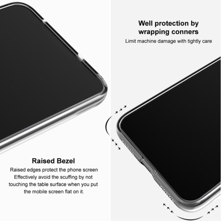 Силиконовый чехол IMAK UX-5 Series для Google Pixel 9 Pro XL - Transparent Black: фото 4 из 9