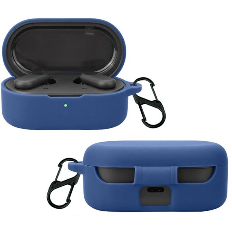 Силиконовый чехол UniCase Protective Color для OPPO Enco Buds 2 Pro - Dark Blue: фото 2 из 4