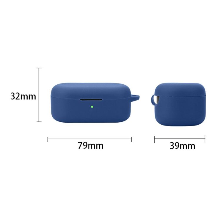 Силиконовый чехол UniCase Protective Color для OPPO Enco Buds 2 Pro - Dark Blue: фото 4 из 4