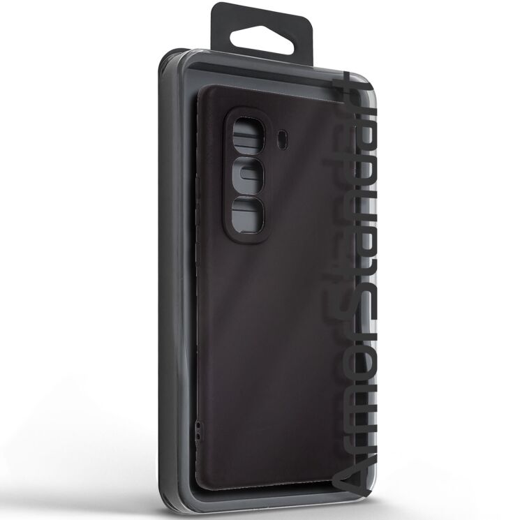 Силиконовый (TPU) чехол ArmorStandart Matte Slim Fit для Infinix Hot 50 Pro Plus - Black: фото 3 из 5