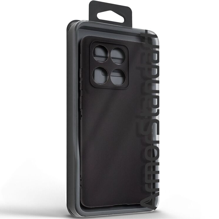 Силиконовый (TPU) чехол ArmorStandart Matte Slim Fit для Motorola Edge 60 - Black: фото 2 из 5