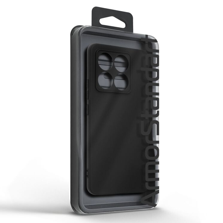 Силиконовый (TPU) чехол ArmorStandart Matte Slim Fit для Xiaomi 14T - Black: фото 5 из 5