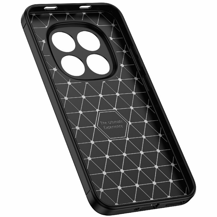 Силиконовый (TPU) чехол Deexe Leather Cover для Xiaomi Redmi Note 15 5G / Poco M8 5G - Black: фото 3 из 3