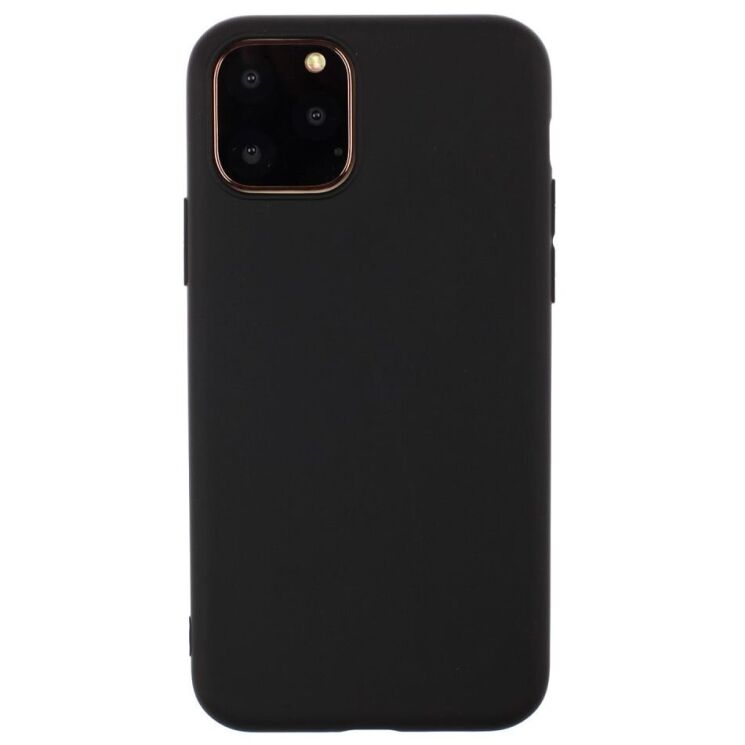 Силиконовый (TPU) чехол Deexe Matte Case для Apple iPhone 15 Pro Max - Black: фото 1 из 4