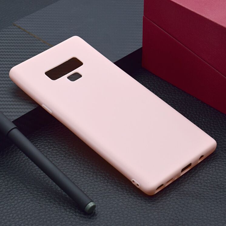Силиконовый (TPU) чехол Deexe Matte Case для Samsung Galaxy Note 9 (N960) - Pink: фото 7 из 9
