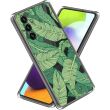 Силиконовый (TPU) чехол Deexe Pretty Glossy для Samsung Galaxy A15 (A155) - Green Leaves (344822A)