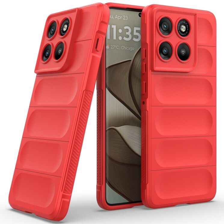 Силиконовый (TPU) чехол Deexe Terra Case для Motorola Edge 70 - Red: фото 2 из 6
