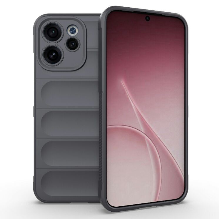 Силиконовый (TPU) чехол Deexe Terra Case для OPPO Reno 15 F - Dark Grey: фото 1 из 5