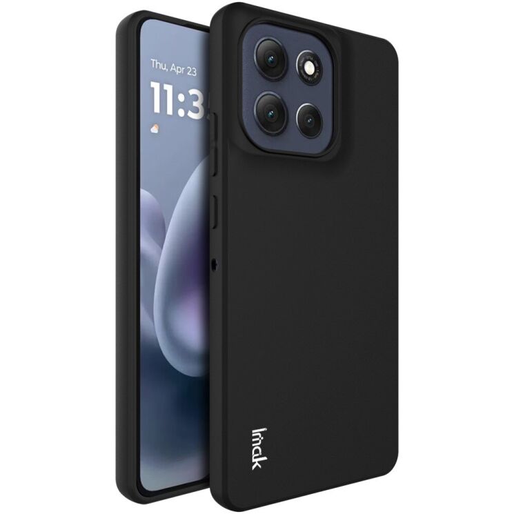 Силіконовий (TPU) чохол IMAK UC-3 Series для Motorola Moto G86 Power - Black: фото 1 з 6