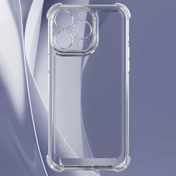 Силиконовый (TPU) чехол IMAK UX-4 Series для Apple iPhone 15 Pro Max - Transparent: фото 4 из 9