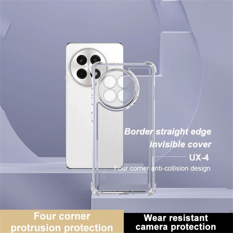 Силиконовый (TPU) чехол IMAK UX-4 Series для OnePlus 13R / Ace 5 / Ace 5 Pro - Transparent: фото 3 из 8