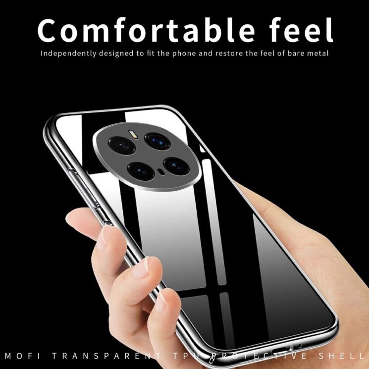Силиконовый (TPU) чехол MOFI Thin Guard для Honor Magic 7 Pro - Transparent: фото 7 из 10