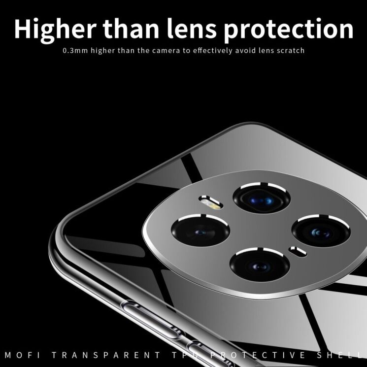 Силиконовый (TPU) чехол MOFI Thin Guard для Honor Magic 7 Pro - Transparent: фото 5 из 10