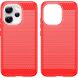 Силиконовый (TPU) чехол UniCase Carbon для OPPO Reno 15 Pro - Red (405631R). Фото 2 из 8