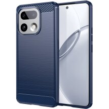 Силиконовый (TPU) чехол UniCase Carbon для Realme 16 Pro Plus - Blue: фото 1 из 8