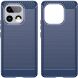 Силиконовый (TPU) чехол UniCase Carbon для Realme 16 Pro Plus - Blue (428502L). Фото 2 из 8