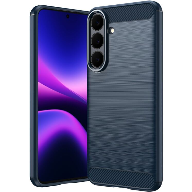 Силиконовый (TPU) чехол UniCase Carbon для Samsung Galaxy S26 FE - Blue (412719L) Силиконовый (TPU) чехол UniCase Carbon для Samsung Galaxy S26 FE - Blue: фото 1 из 9